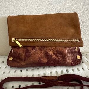 Rare Hammitt Purple Tan & Gold Hardware medium VIP Crossbody Bag.